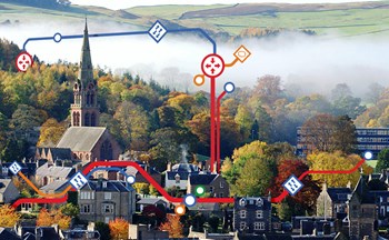 Galashiels with Commsworld graphics